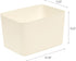 IRIS USA Plasti Basket Bin & Lid, Large, 4-Pack Stackable Lidded Storage Organizer Bins for Kitchen, Bathroom, Bedroom,