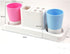 Set Eslite Bathroom Toothbrush Toothpaste Stand Organizer Plastic Storage Rack