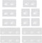 Meisuitd 12Pcs Adhesive Hooks Sticker, Waterproof Corner Shower Caddy Adhesive Hooks Replacement, Strong