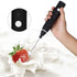 Electric Milk Frother - Automatic Egg Beater Mixer with 3 Speed Adjustable Blender and USB Charging, Black