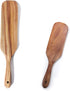 Spurtle Set, Natural Acacia Wooden Kitchen Utensils Set of 2, Wooden Spoons Utensils for Cooking, stirring, Mixing, Serving, spurtles kitchen tools as seen on tv for NonSick Cookware by TEZZ