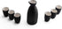 Ceramic Sake Set with Cups + Keep Sake Storage Box - Traditional Porcelain Pottery Drink Set Kit, 7-Piece