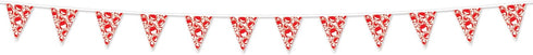 Beistle Plastic Nautical Theme Party Crab Pennant Banner Luau Beach Decorations