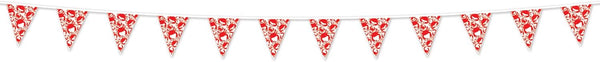 Beistle Plastic Nautical Theme Party Crab Pennant Banner Luau Beach Decorations
