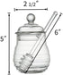 Syrup,9 Mkono Honey Dispenser Glass Honey Jar with Dipper and Lid Honey Pot Container for Home Kitchen Storing Honey