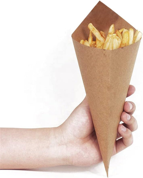 30 Pcs Kraft Paper Confetti Cones, 17x17cm Wedding Confetti Cones