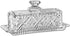 Dublin Crystal Collection Glass Butter Dish with Lid - Elegant Butter Holder
