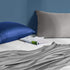 2 Pack Zipped Satin Pillowcases for Hair and Skin, Silky Soft (20"x30"), Dark Grey