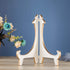 Artliving 2 Pack 10inch White Gold Acrylic Easels for Displaying Pictures, Decorative Plates, and Artworks