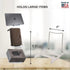 MADE IN USA 2-pack Adjustable Acrylic Easels for Displaying Plates, Art, Pictures, Unique on the Market