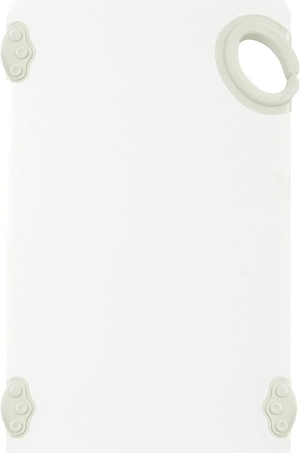 Winco Non-Slip Cutting Board with Hook, 6" x 10", White