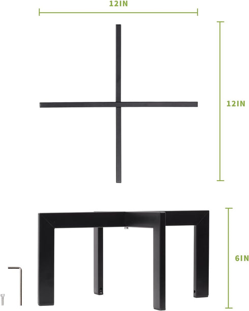 5-12 Inch IZIDDO Plant Stand Indoor Outdoor,Metal Mid-Century Pot Stand,Modern Plant Holder Rattan Flower Plant