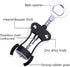 Foho Wine Opener, Multifunctional Wing Corkscrew for Wine and Beer Bottles, Luxury Waiter Corkscrew Set, Black