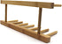 INNERNEED Bamboo Wooden Dish Rack, Vertical Plate & Lid Organizer for Kitchen Cabinet or Countertop, Drying Stand