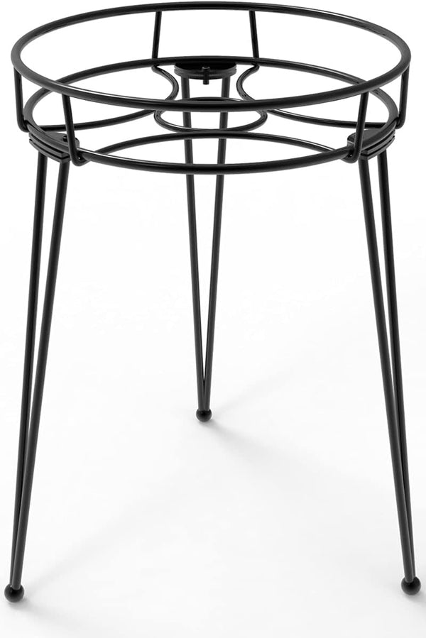 iLTreFlo Midcentury Modern Metal Potted Plant Stand 18.7 inches Tall Flower Pot Holder
