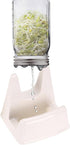 Sumnacon 3 Sprouting Jar Stand - Pcs Sprouting Stands With Water Tray For Any Mason Jars For Making