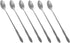 HornTide 6-Piece Mixing Spoon Set - 8-Inch Long Handle Spoons for Ice Cream, Cold Drink, Fruit Juice, Cocktail Stirring