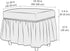 SZJIAHTM Lattice Stretch Ottoman Cover Soft Stretch Slipcover with Skirt Polyester Rectangle Footstool Modern Furniture