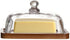 Glass Butter Dish with Lid,Airtight Cover for Fresh Butter,Clear Butter Keeper,Butter Tray,Large