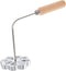 Bunuelos Mold with Handle, Rosette Iron Set, Aluminum Waffle Mold for Baking Kitchen Cooking