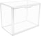 Clear Stackable Plastic Storage Bins with Magnetic Lid - Dustproof Display Cases for Books, Cosmetics, Collectibles