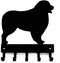 Australian Shepherd Key Holder Leash Hanger for Wall - Large 9 Inch Wide with 5 Hooks, Made in USA