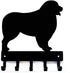 Australian Shepherd Key Holder Leash Hanger for Wall - Large 9 Inch Wide with 5 Hooks, Made in USA