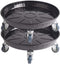 ARTLINE Round Plant Stand with Lockable Wheels, Heavy Duty for Indoor Outdoor, Large