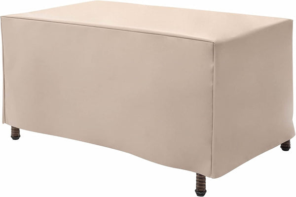 Modern Leisure Basics Patio Ottoman/Coffee Table Cover, 37"L x 22"W x 17"H,