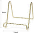 HOHIYA 6 Pcs Plate Stands for Display Holder, Gold, 3 Inch Twist Wire Iron for Decorative Plates