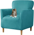 Stretch Chair Covers with Arms 1-Piece Banquet Armchair Slipcover Velvet Mid Century