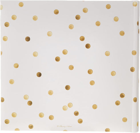 Pioneer Photo Albums Golden Dots Live Laugh Love, 200 pkt 4x6 Pocket Photo Album, Gold