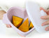 Lovely Heart Shaped Microwave Silicone Steamer for Baby, Small (500ml) Food Storage Containers in Lavender