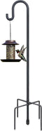 Highpro Shepherds Hooks for Outdoor 47 Inch Bird Feeder Pole Squirrel Proof