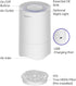 Small Air Purifier for Home Bedroom, Personal Desk Mini Hepa Air Purifier, Fresheners Cleaner for Dorm, Pets, Smoke,