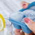 Ice Cube Trays for Freezer - 3 Pack Mini Ice Cube Trays with Lid & Easy-Release Silicone Bottom for Travel