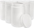 6 Pack 33 Oz 1 DEAYOU Plastic Mason Jars, Quart Ice Cream Containers with Screw Top Lid, Plastic Freezer Jar Reusable