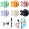 Silicone Toothbrush Holders - 6 Pcs Razor Hooks Adhesive Wall Mounted for Hanging Towel Key Plug Cable
