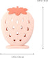 Hemoton Cutlery Utensil Drying Rack, Strawberry Shaped Flatware Storage Basket, Countertop Organizer for Kitchen