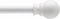 Kenney KN55250 Davenport Ball End Petite Café Decorative Curtain Rod, 28-48" Adjustable, White