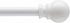 Kenney KN55250 Davenport Ball End Petite Café Decorative Curtain Rod, 28-48" Adjustable, White
