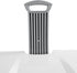 Generic White Wheeled Plastic Laundry Hamper Adult-Sized Rolling Basket With Handles For Home & Dorms