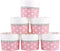 Webake Large Paper Baking Cups, 6oz Jumbo Cupcake Muffin Cases, Set of 25 Pink Liners for Valentine's Day