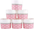 Webake Large Paper Baking Cups, 6oz Jumbo Cupcake Muffin Cases, Set of 25 Pink Liners for Valentine's Day