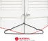 Home Basics Chrome Hangers, PVC Coated, Non-Slip Garment Hanger for Closet Organizer, Pack of 10, Black