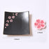 Japanese Handmade Ceramic Cherry Blossom Incense Stick Holder, Unique Ash Catcher Tray, Decorative Gift, Square Pink