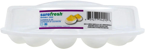 Sure Fresh Deviled Egg Carrier with Lids, 10.375x3.5 in. for Safe Transport of Deviled Eggs