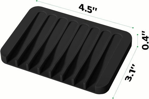 Urbanstrive Soap Dish - Shower Waterfall Soap Tray, Soap Saver Holder for Bathroom, Kitchen, Flexible Silicone, Keep