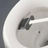 Toilet Bowl Brush and Holder Set with 2 Types of Brushes, Rubber & Silicone, Wall Mount Holder, Gray