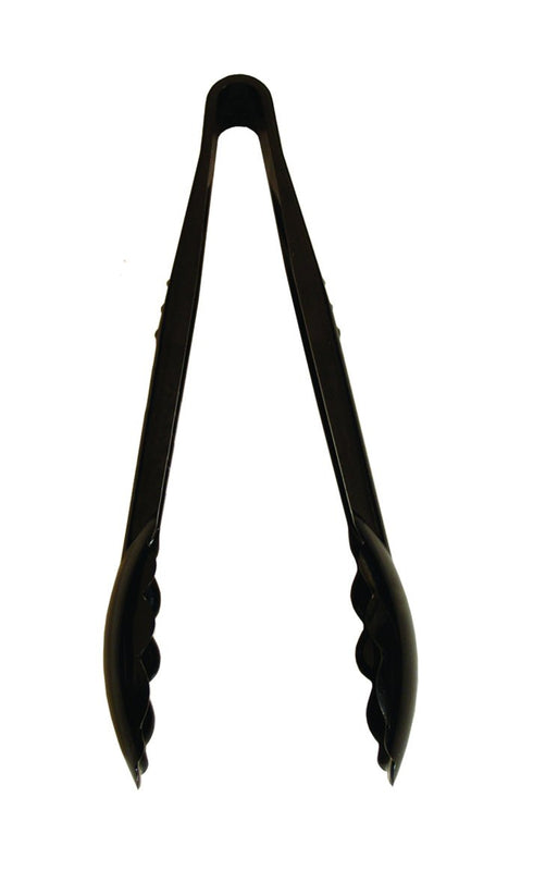 Update International PCT-9BK Polycarbonate Tongs, 9 in, Black